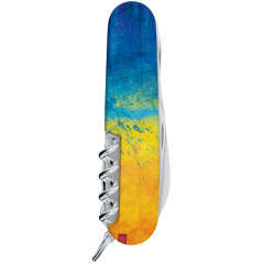 Складной нож Victorinox Huntsman Ukraine 91 мм 16 функций Желто-синий (1.3713.7_T3100pw) Київ