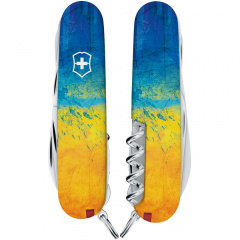 Складной нож Victorinox Huntsman Ukraine 91 мм 16 функций Желто-синий (1.3713.7_T3100pw) Київ