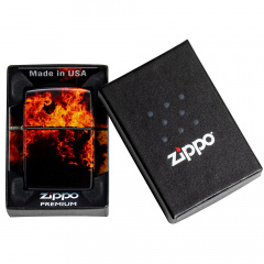 Зажигалка бензиновая Zippo Fusion Inferno Design (46389) Городок