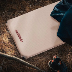 Коврик самонадувной Naturehike NH20DZ002 одноместный 200х75х3 см Бежевый (1047-6927595767603) Київ