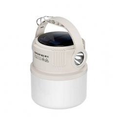 Фонарь кемпинговый SuperFire Solar T22 300 Lumen IP44 Белый (2507744603) Кропива