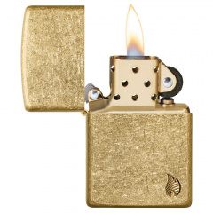 Зажигалка бензиновая Zippo Armor Tumbled Brass Series Flame 5,6х3,8х1,3 см Золотистый (46398) Суми