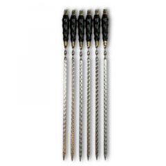 Шампура для шашлыка Gorillas BBQ Волк с деревянной ручкой SKK61 45 см 6 шт (5433) Дубно