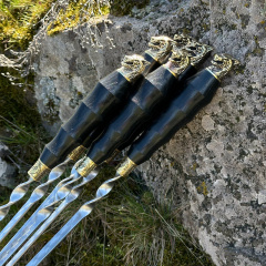 Шампура для шашлыка Gorillas BBQ Волк с деревянной ручкой SKK61 45 см 6 шт (5433) Дубно