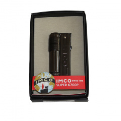Зажигалка Super/Triplex Oil Brass gunmetal IMCO Logo Black (IM1800023) Нове