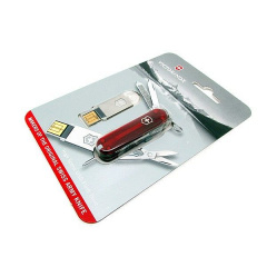 Нож Victorinox c USB-модулем на 32 Гб 58 мм Красный (4.6125.TG32B) Рівне