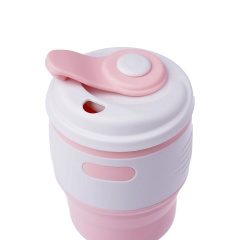 Складной силиконовый стакан с крышкой Tonna Barrel MARSHMALLOW Мукачево