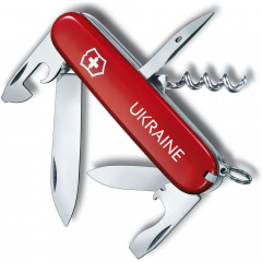 Складной нож Victorinox Spartan Ukraine 91 мм 12 функций Ukraine (1.3603_T0140u) Братське