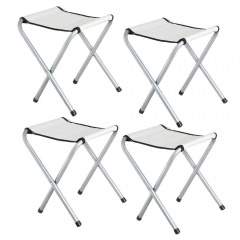 Раскладной туристический стол для пикника со стульями Folding Table 120х70х60см Белый Одесса