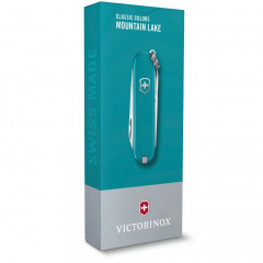 Нож-брелок Victorinox Classic SD Colors Mountain Lake 58 мм 7 функций Голубой (0.6223.23G) Черкассы