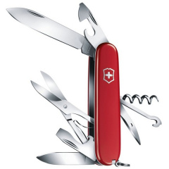 Швейцарский складной нож Victorinox Climber 91 мм 14 функций Красный полупрозрачный в блистере (1.3703.B1) Мелітополь