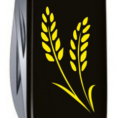 Складной нож Victorinox Spartan Ukraine 91 мм 12 функций Колоски пшеницы (1.3603.3_T1330u) Покровск