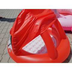Детский надувной бассейн «Божья коровка» Bestway 52189, красный, 97 х 66 см, с навесом (hub_gqytms) Коломия