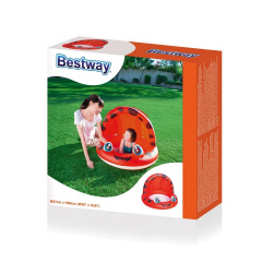 Детский надувной бассейн «Божья коровка» Bestway 52189, красный, 97 х 66 см, с навесом (hub_gqytms) Коломия