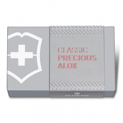 Складной нож Victorinox Classic SD Precious Alox Gentle Rose 58 мм 5 функций Розовый рифленый (0.6221.405G) Киев