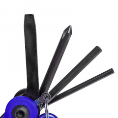 Мультитул карманный набор инструментов для велосипеда West Biking YP0719243 Blue (7724-40485) Орехов