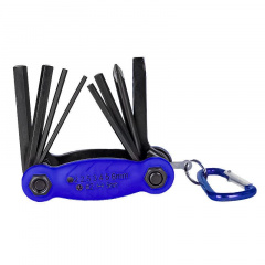 Мультитул карманный набор инструментов для велосипеда West Biking YP0719243 Blue (7724-40485) Орехов