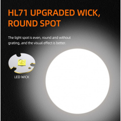 Фонарь налобный аккумуляторный масштабируемый SuperFire HL71 500 Lumen IP43 Black Лубны