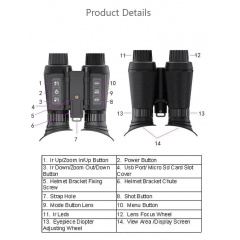 Тактический бинокль ночного видения NV8300 Super Light HD 36MP 3D 4K (до 500м) Кропива