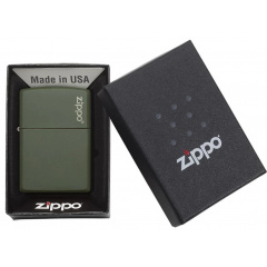 Зажигалка бензиновая Zippo Green Matte Logo (221ZL) Доманёвка