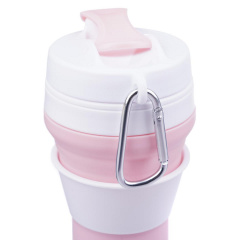Складной силиконовый стакан с крышкой и трубочкой Tonna Waist MARSHMALLOW 1 Новомосковск