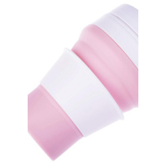 Складной силиконовый стакан с крышкой и трубочкой Tonna Waist MARSHMALLOW 1 Новомосковск