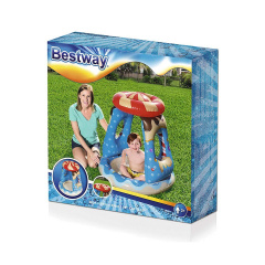 Детский надувной бассейн Bestway 52270 «Конфетка» 91 х 91 х 89 см, с навесом (hub_5arz6s) Полтава