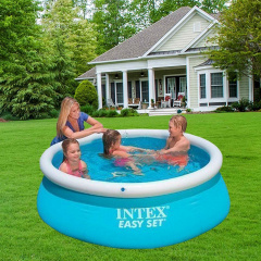 Надувной бассейн Intex 28101 - 3, 183 х 51 см (2 006 л/ч, тент, подстилка, насос) (hub_7pd3u9) Черкаси