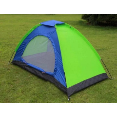 Палатка туристическая 3-х местная кемпинговая No Brand Camping Spot 2х1.5х1.1м Сине-зеленый Черноморск