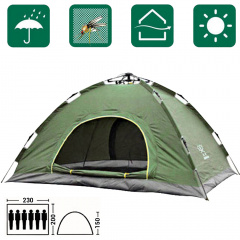 Туристическая палатка самораскладная Camp 6ти местная Зеленая Рівне