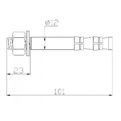 Анкерный болт Climbing Technology Anchor Bolt 12 (1053-4AVIT12) Одеса