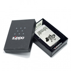 Зажигалка бензиновая Zippo Street Chrome 207 с гравировкой Вільна Серебристая (207 V) Чорноморськ