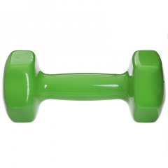 Гантель для фитнеса с виниловым покрытием Zelart TA-2777-3 3 кг Green (SK000128) Каменка-Днепровская