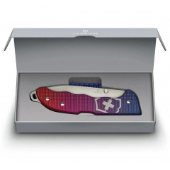 Складной нож Victorinox Evoke Alox 136мм 4 функции Сине-красный подарочная коробка (0.9415.D221) Курень