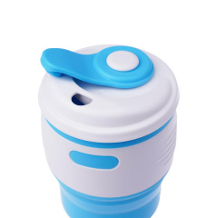 Складной силиконовый стакан с крышкой Tonna Barrel SKY Новомосковськ