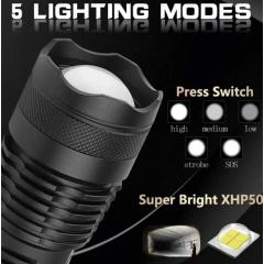 Фонарик Bailong BL X71 -P50/6987 1*26650 Черный Балаклія