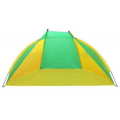 Пляжная палатка-тент "Ракушка" двухместная с каркасом Send Tent Зеленая Михайлівка