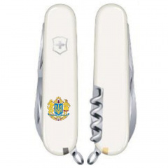 Складной нож Victorinox Spartan Ukraine 91мм 12функций Белый Большой Герб Украины (1.3603.7_T0400u) Бровары