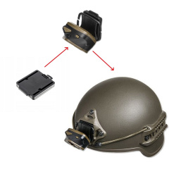 Адаптер для крепления фонаря на шлем Mactronic Nomad 03 48х40х10 мм Black (RHM0011) Бердичів