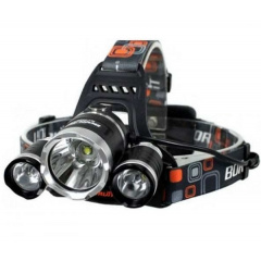 Налобный фонарик RIAS RJ-3000 COP Cree T6+2Q5 2x18650 Black (3_01762) Кам'янець-Подільський