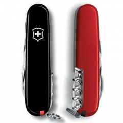 Складной нож Victorinox Huntsman Ukraine Черно-красный (1.3713.3.1) Ровно