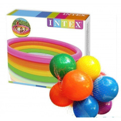 Детский надувной бассейн Intex с шарами «Цвета заката» 147х33 см (57422-1) Львов