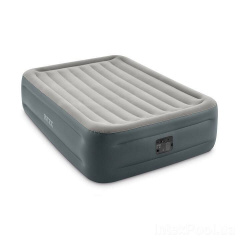 Надувная кровать Двухспальная Intex 64126-2, 152 х 203 х 46, встроенный электрический насос, подушки Королево
