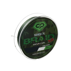 Шок-лидер Carp Pro Shock Braid PE X8 0.16мм 25м Dark Green Фастів