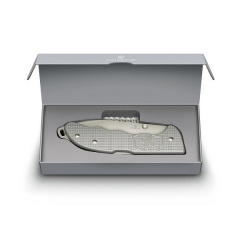 Складной нож Victorinox Evoke Alox 136мм 4функции Серебристый подарочная коробка (0.9415.D26) Тернопіль
