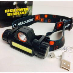 Фонарь налобный -ручной HeadLight аккумуляторный + магнит WX8101 Бушеве