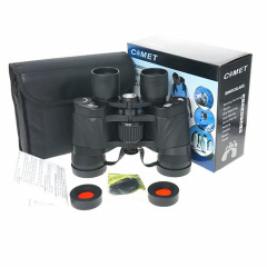 Бинокль Comet AXP104-7 (8x40) с красным фильтром черный в чехле Стрий