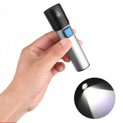 Фонарик ручной портативный RIAS K31 аккумуляторный USB Grey (3_02949) Переяслав-Хмельницький