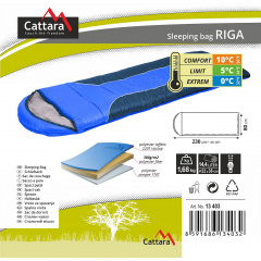 Спальный мешок CATTARA RIGA 13403 0-10°C 230х80 см Синий Стрий
