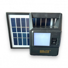 Портативная система освещения GDLite GD-8030 Фонарь + 2 LED лампы + солнечная панель Долина